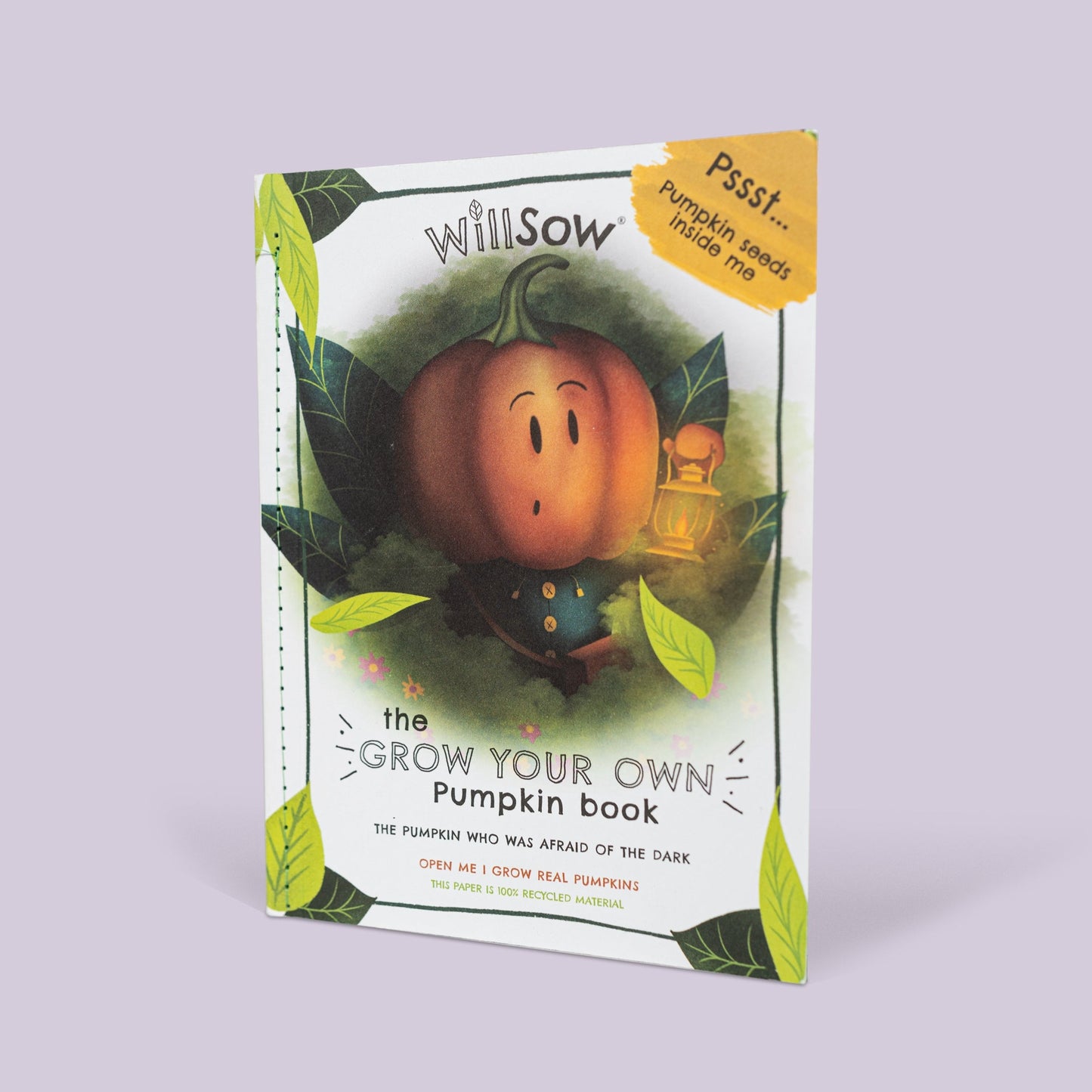 Willsow Plantable Children's Book- The Pumpkin Who Was Afraid Of The Dark