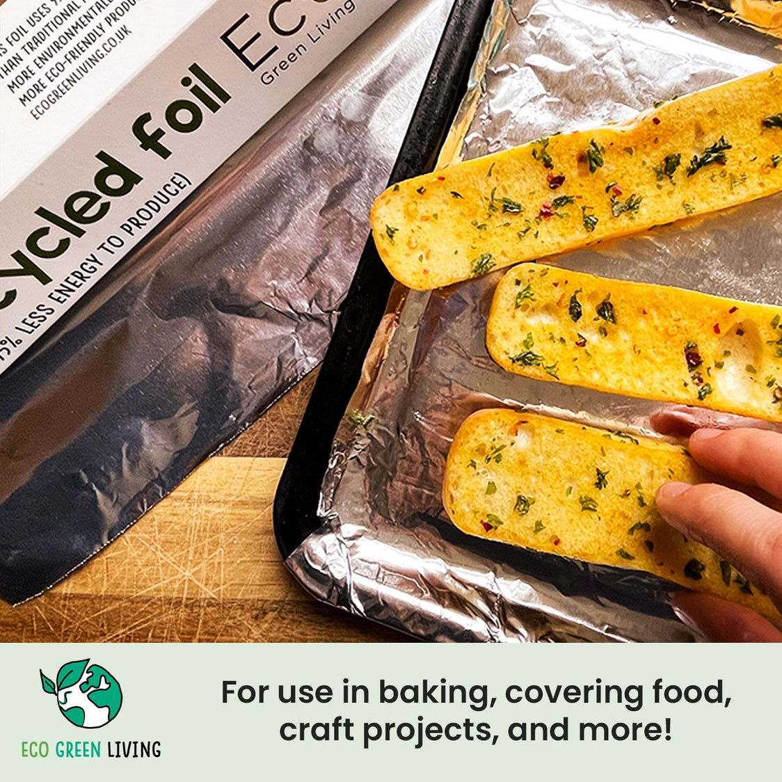 Eco Green Living 100% Recycled Foil - 1 x 10m roll