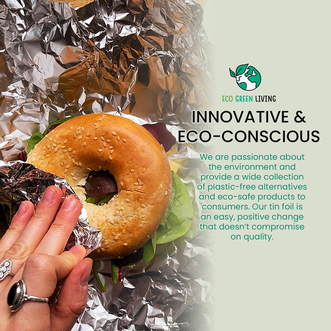 Eco Green Living 100% Recycled Foil - 1 x 10m roll