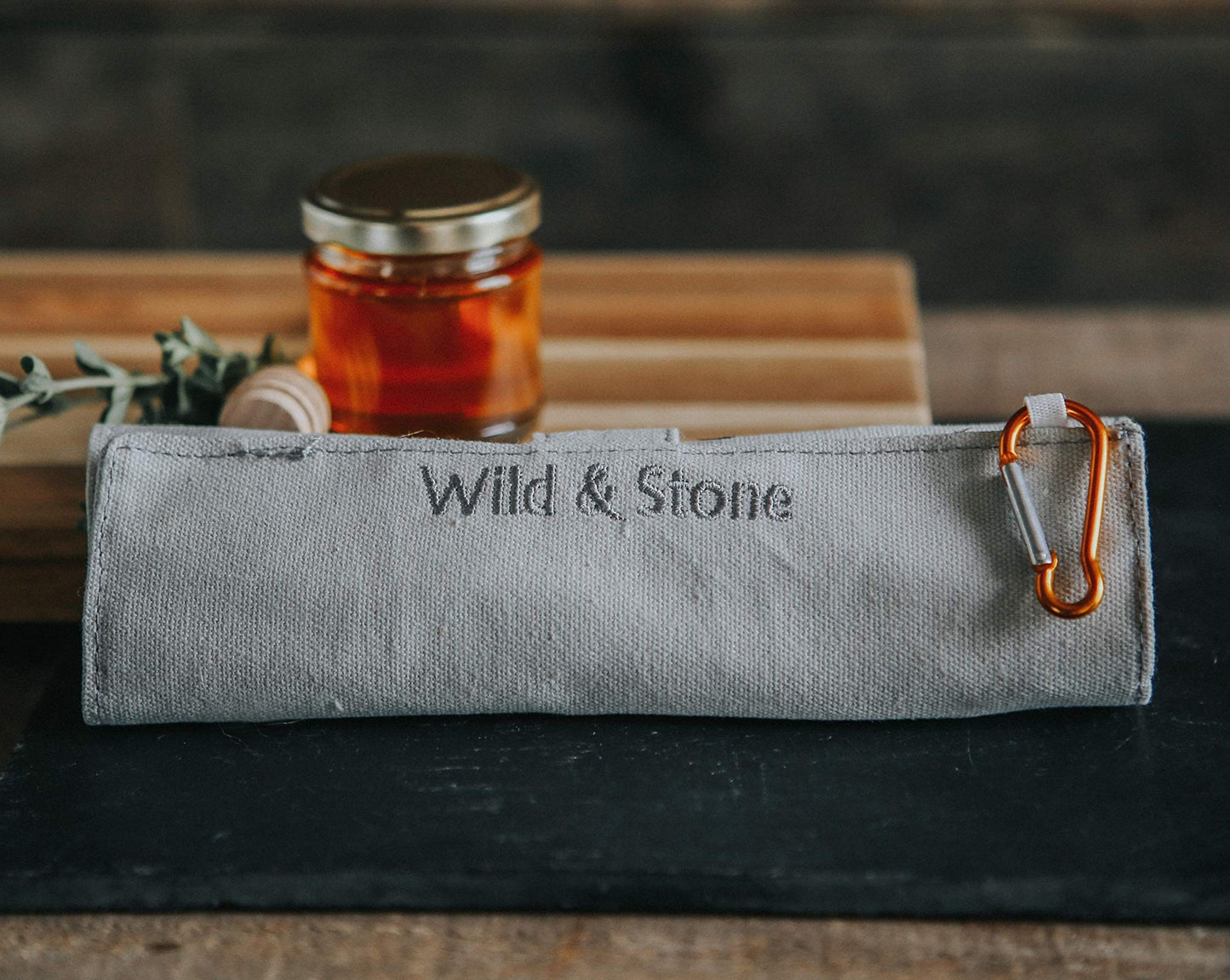 Wild & Stone Reusable Bamboo 8 Piece Picnic Cutlery Set