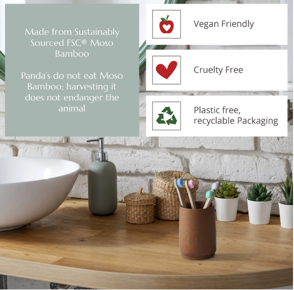 Wild & Stone Baby Bamboo Toothbrushes - 4 Pack- Extra soft bristles