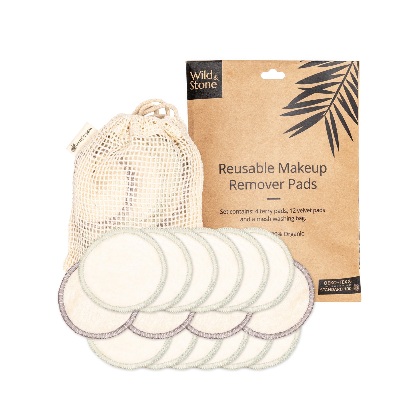 Wild & Stone Reusable Makeup Remover Pads x 16