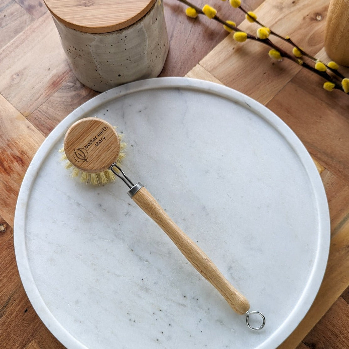 Ecojiko Long Handled Bamboo & Sisal Dish Brush