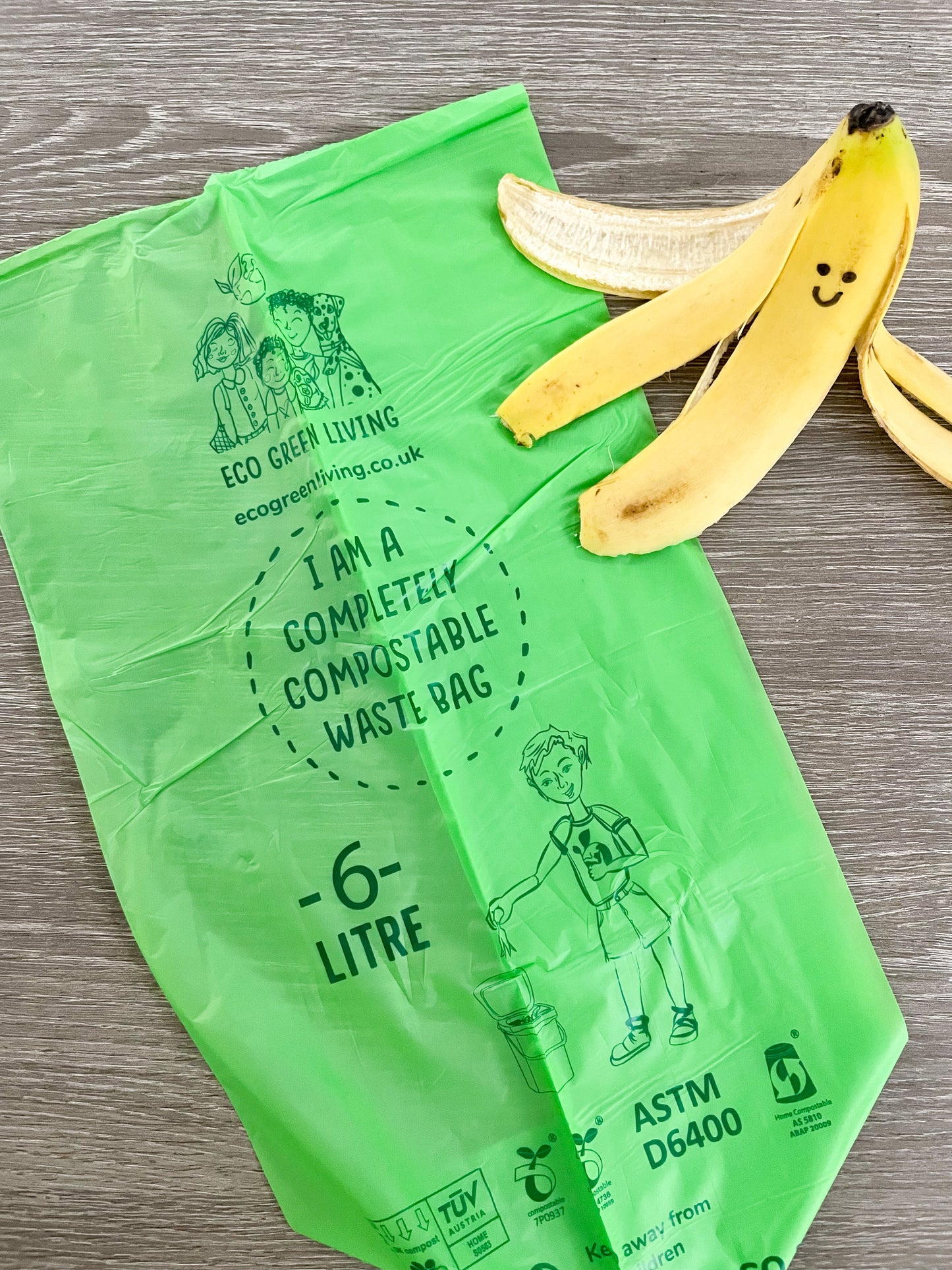 Single compostable bin liner