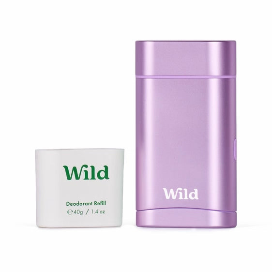 Wild Refillable Natural Deodorant Case with 1 Refill - Coconut & Vanilla