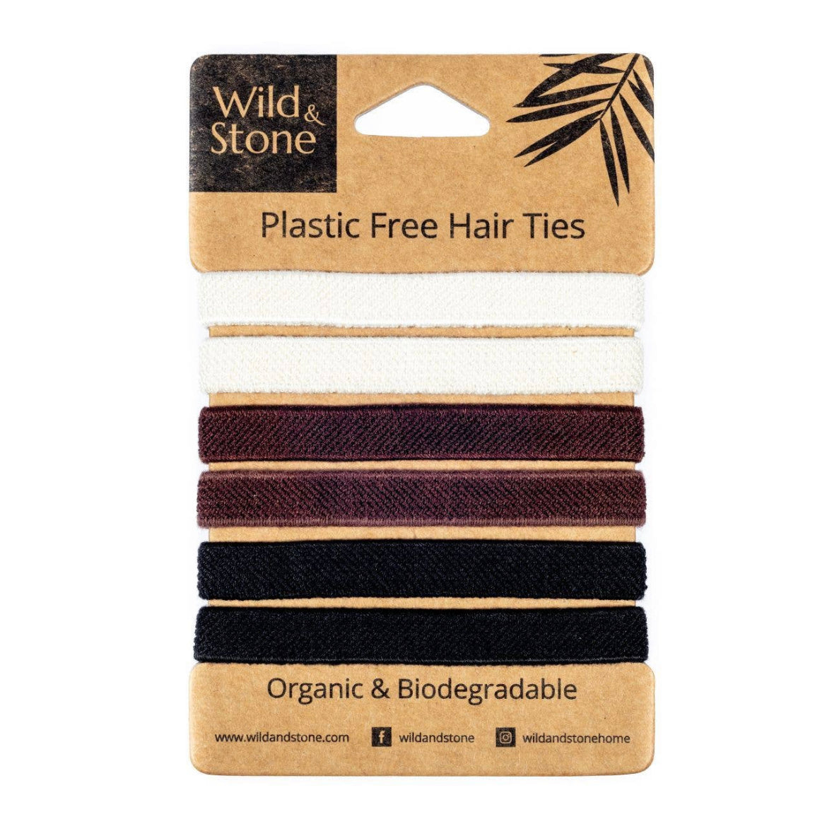 6 Pack of Natural Coloured Hair ties