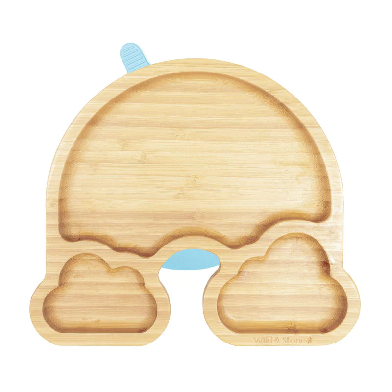 Wild & Stone Bamboo Baby Plate - Rainbow Weaning Suction Plate