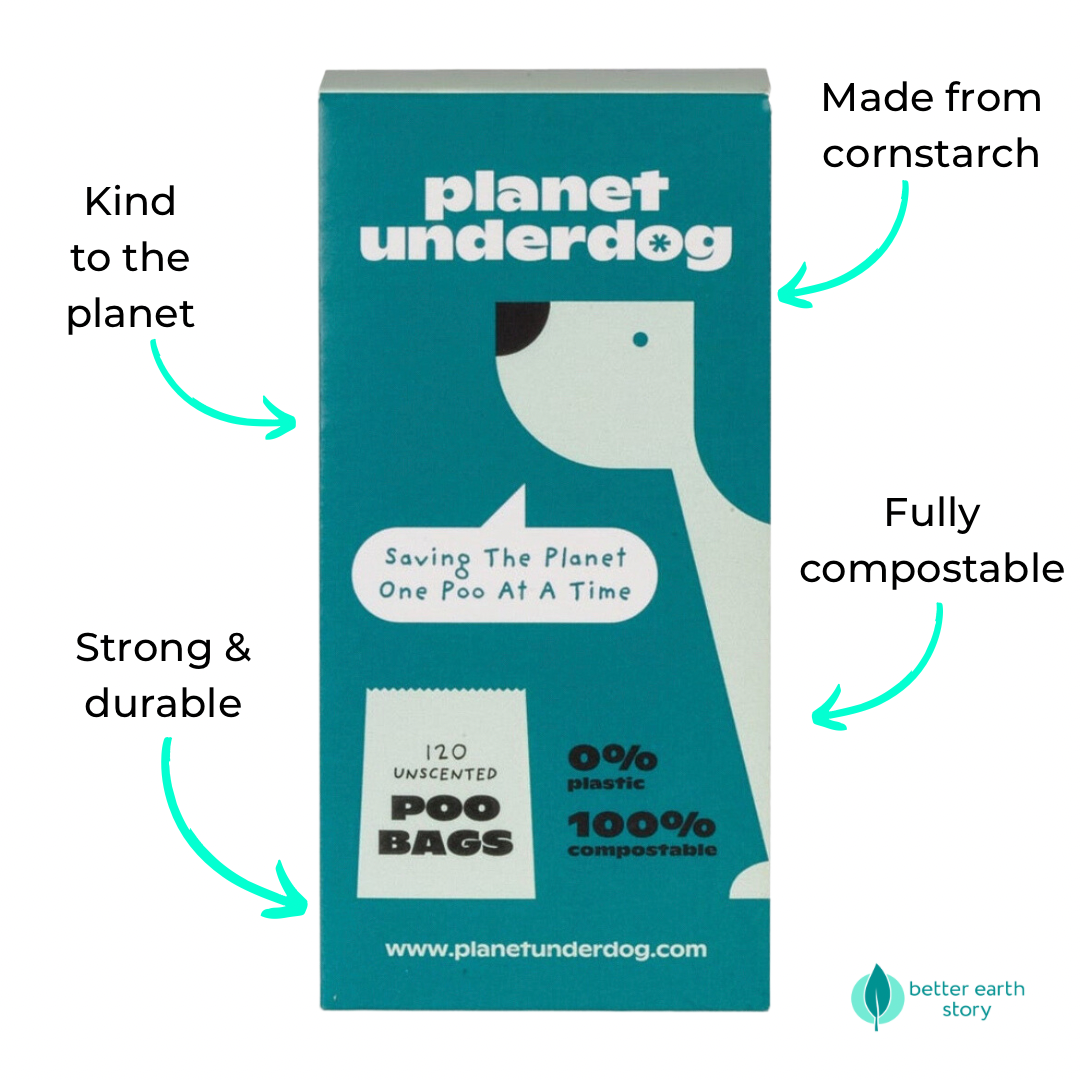 Planet Underdog Compostable Dog Poo Bags x 120 – Better Earth Story